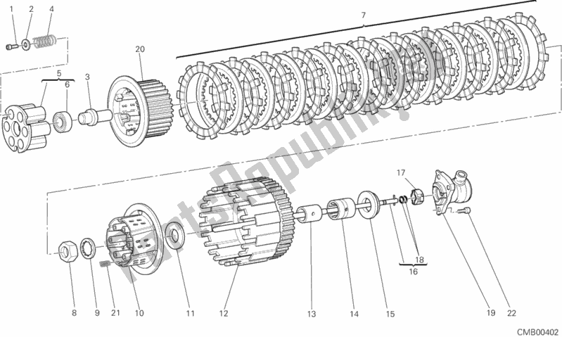 Alle onderdelen voor de Koppeling van de Ducati Monster 795 ABS EU Thailand 2014